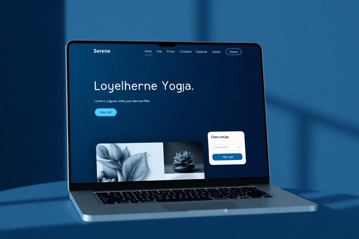 Zenith Yoga Studio website design preview
